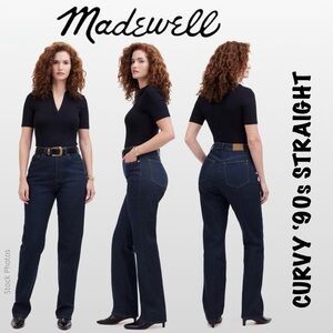 Madewell The Tall Curvy '90s Straight Jean in Norman Wash 29T (NT338)
